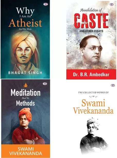 COMBO Why I Am An Atheist + Annihilation Of Caste + Meditation And It's Methods + The Collected Works Of Swami Vivekananda (Combo Of 4 Books) Paperback